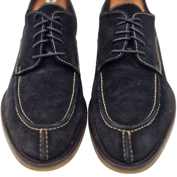 Donald J. Pliner Italy Men\'s size 9.5M Black Suede Dress Shoes Split-toe Oxfords main image 5